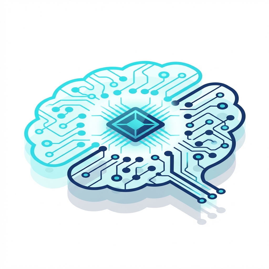 데이터 분석 및 AI 솔루션 일러스트